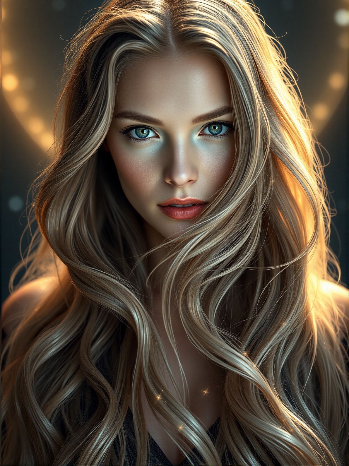 Long loose waves hairstyle